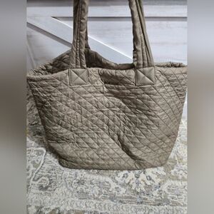 MZ Wallace Quilted Taupe Tote